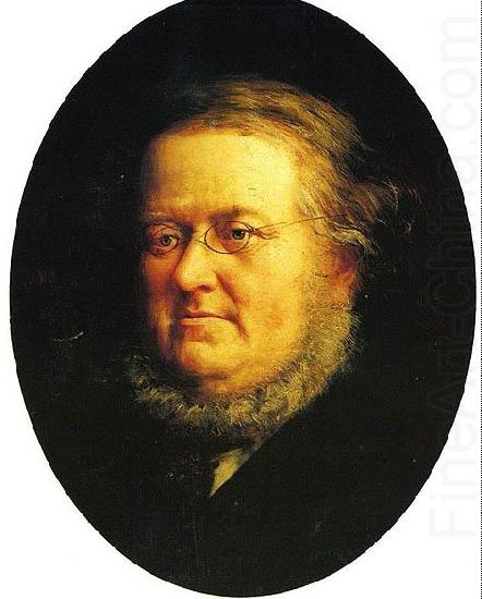 Knud Bergslien Portrait of norwegian author Peter Christen Asbjornsen china oil painting image
